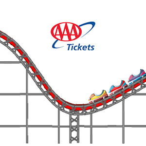 AAA Tickets rollercoaster logo