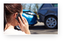 Member On Phone After Car Accident