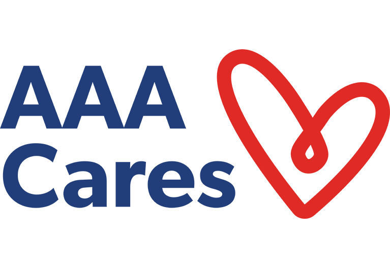 AAA Cares logo.
