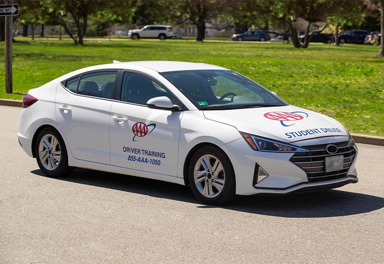 AAA Student driver car.