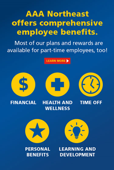 AAA Northeast offers comprehensive employee benefits | Learn More