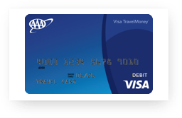 Example of a AAA Blue Visa card.