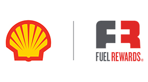 Shell logo and Fuel rewards logo side by side 