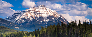 Majestic mountain peaks in Canada.