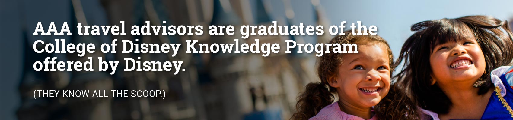 Advisors are graduates of the College of Disney Knowledge Program 
